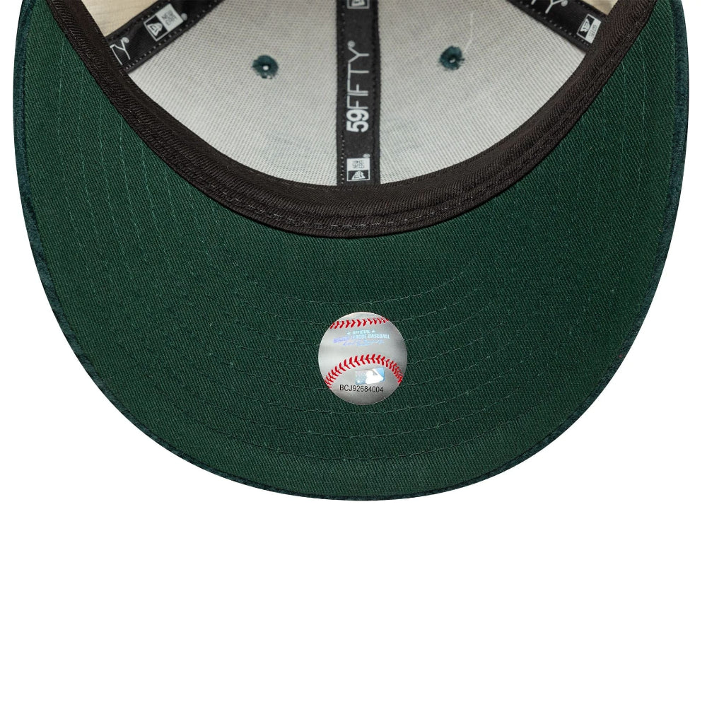 New Era - 59Fifty Fitted Cord Oakland Athletics Low Profile Cap - Green/Cream